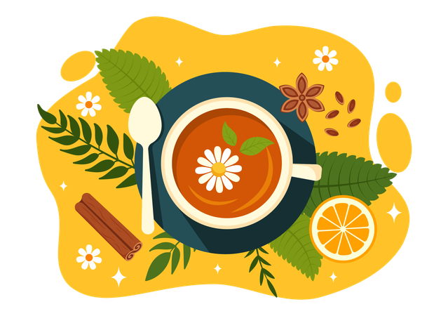 Herbal Tea  Illustration