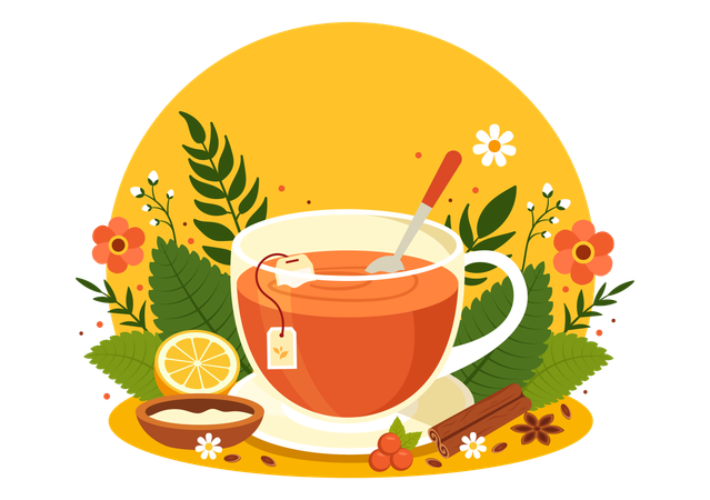 Herbal Tea  Illustration