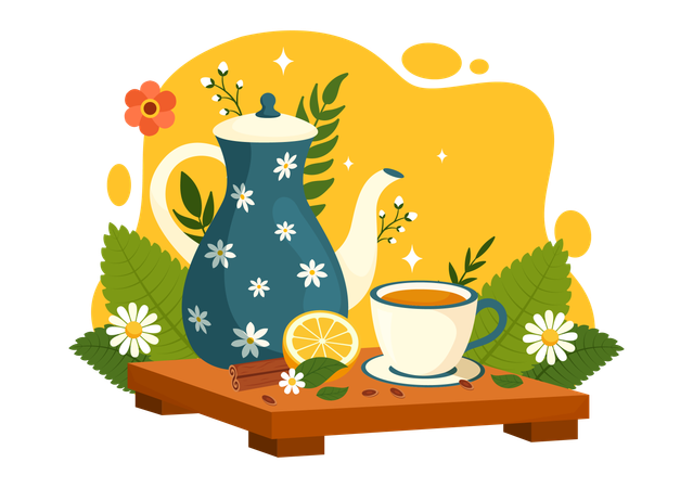 Herbal Tea  Illustration