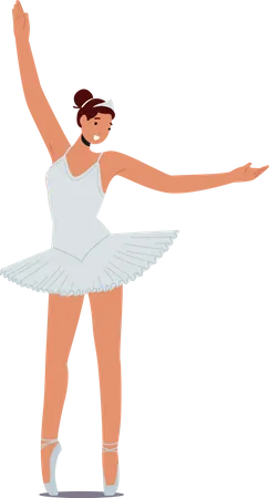 Hermosa bailarina bailarina  Ilustración