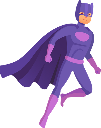 Héroe batman Ilustración