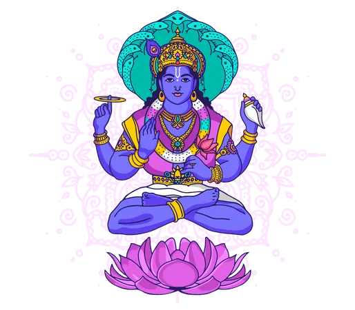 Herr Vishnu  Illustration