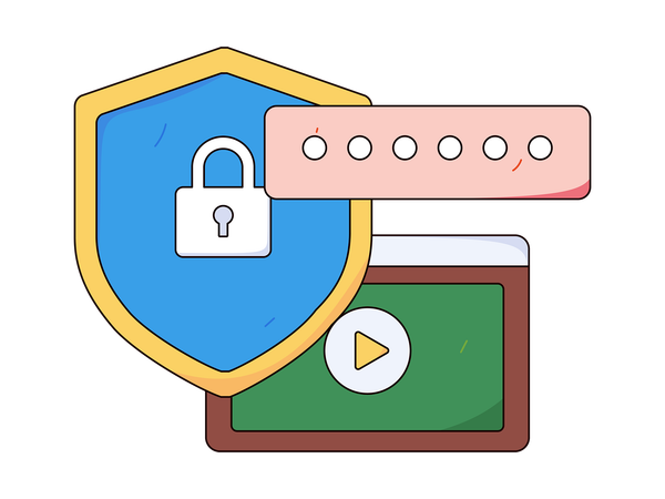 Herramientas de seguridad de video  Ilustración