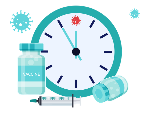 Heure de vaccination  Illustration