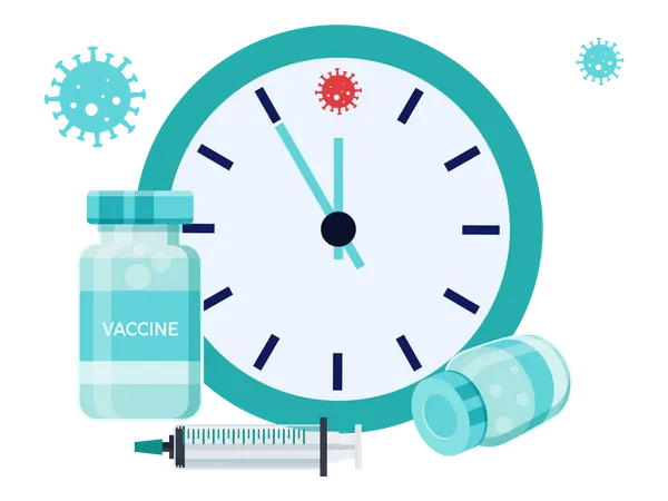 Heure de vaccination  Illustration