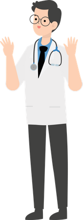 Docteur heureux  Illustration