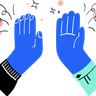 illustrations for hi fi hand gesture
