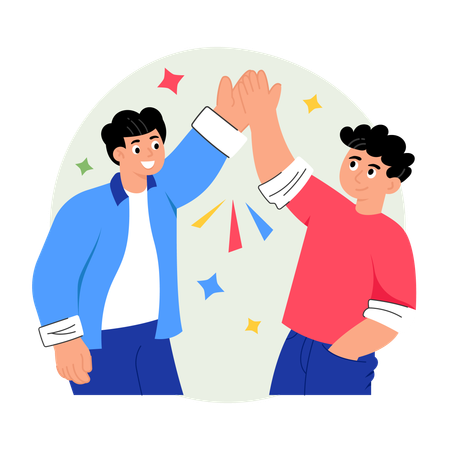 High Five  Illustration