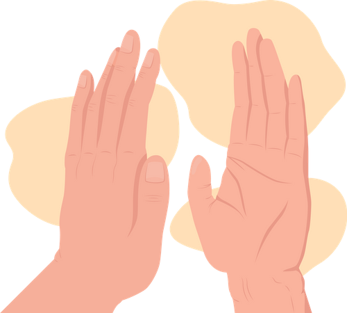 High Five Gesture  Illustration