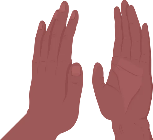 High Five Gesture  Illustration