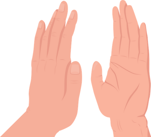 High Five Gesture  Illustration