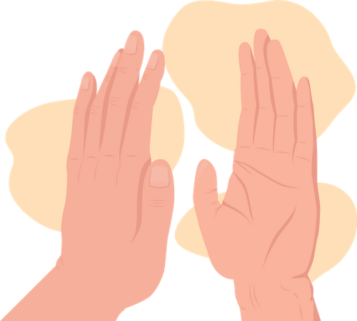 High Five Gesture  Illustration
