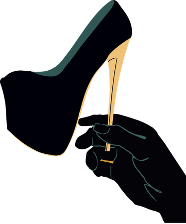 High heel shoe Luxury Heels  Illustration