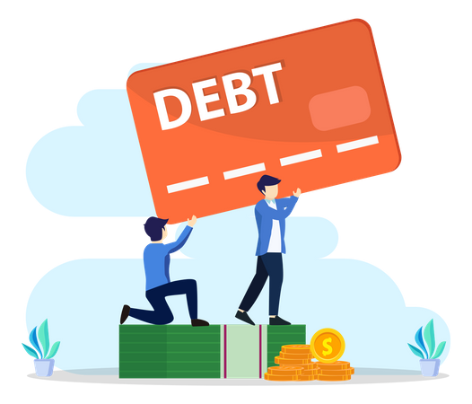 High Interest Debt  Illustration