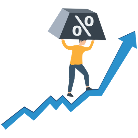 High interest rate  Illustration