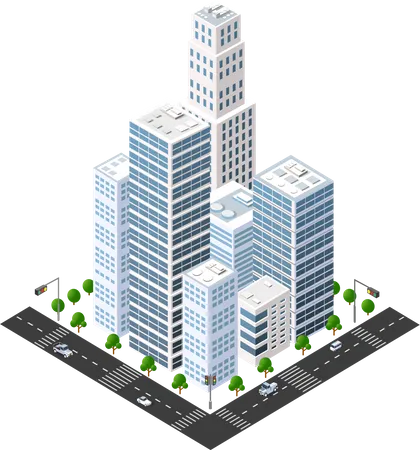 High Rise Building  Illustration