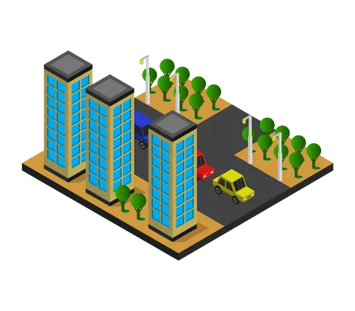 High-rise building  Illustration