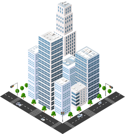 High Rise Building  Illustration