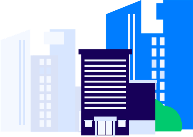 High rise building  Illustration
