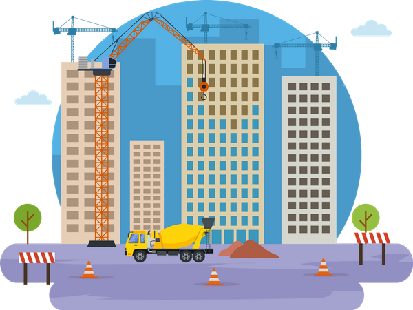 High-rise project  Illustration