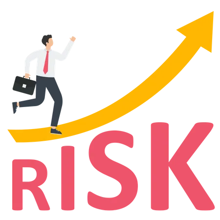 High risk high return stock market  Illustration