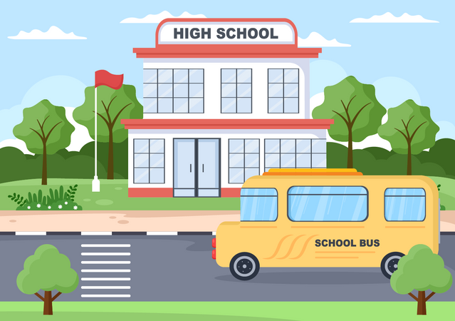 High school  Illustration