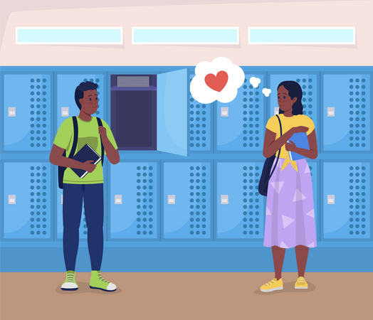 High school love  Illustration