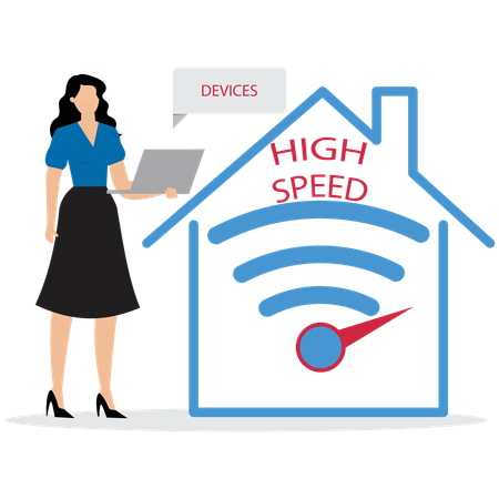 High-Speed Internet  Illustration