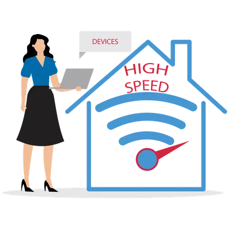 High-Speed Internet  Illustration