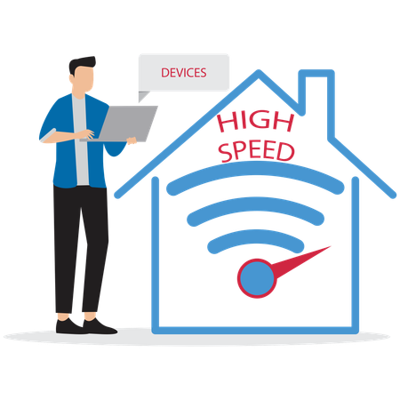 High-Speed Internet  Illustration