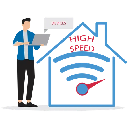 High-Speed Internet  Illustration