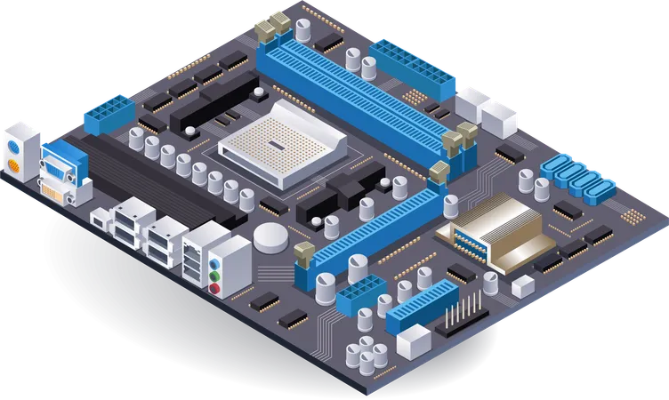 High speed matherboard  Illustration