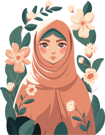 Hijab Female Illustration
