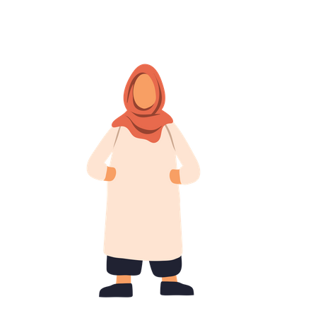 Hijab Girl Illustration
