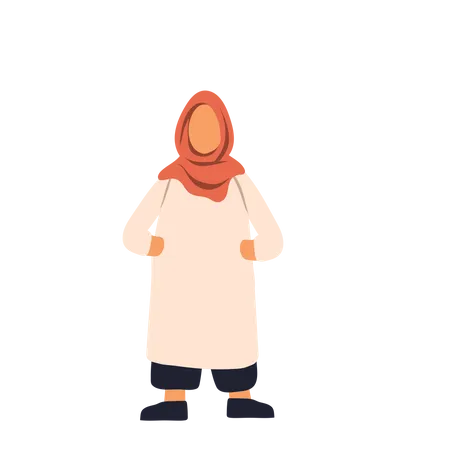 Hijab Girl Illustration