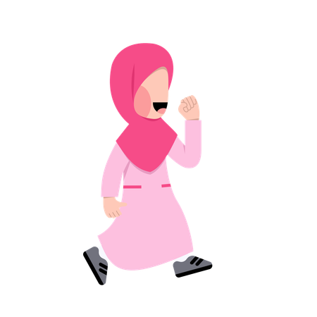 Mulher Hijab  Ilustração