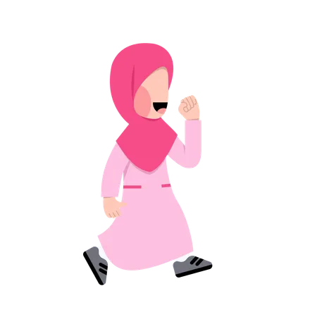 Mulher Hijab  Ilustração