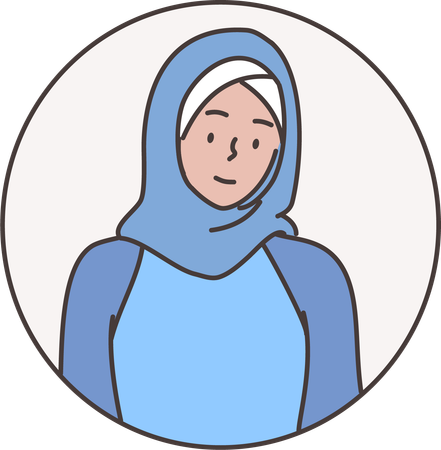 Hijab woman  Illustration