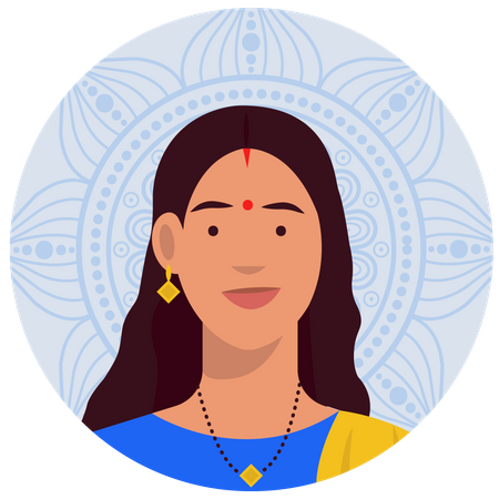 Hindu female  イラスト