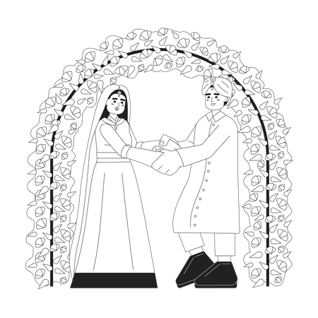 Hindu wedding  Illustration