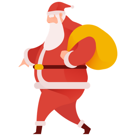 Weihnachtsmann-Sneaker  Illustration