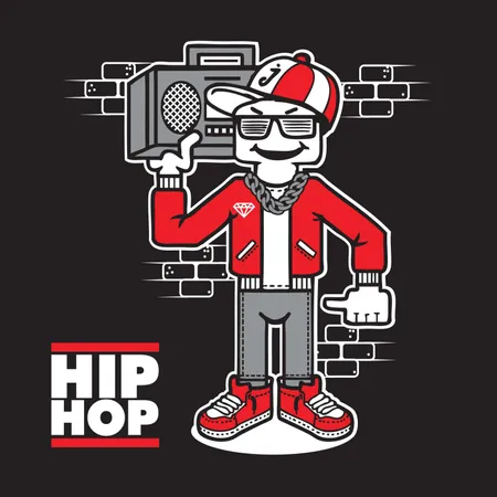 Hip Hop B Boy Character Design Illustration