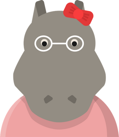 Hippo  Illustration