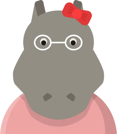 Hippo  Illustration