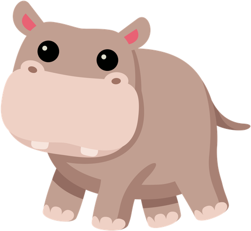 Hippopotame  Illustration