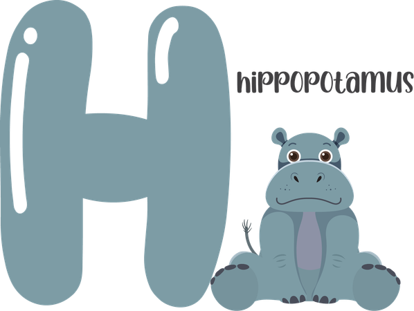 Hippopotamus  Illustration