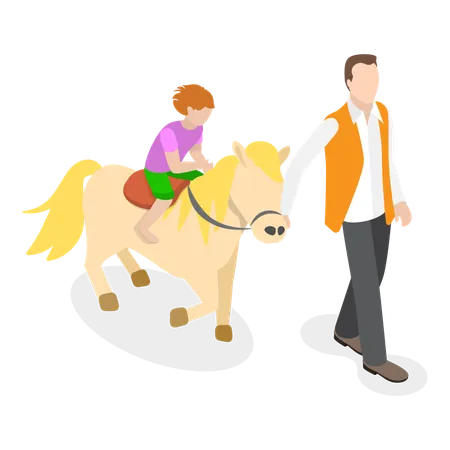 Hippotherapy  Illustration