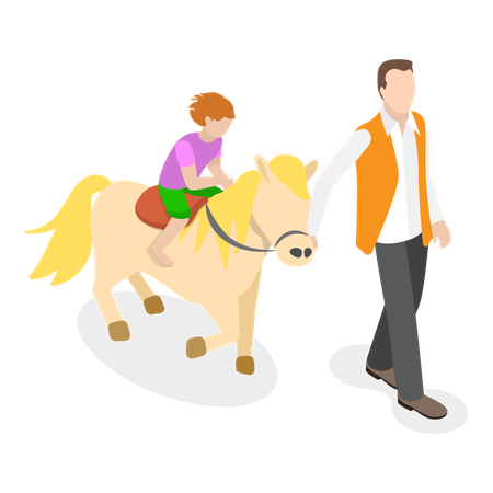 Hippotherapy  Illustration