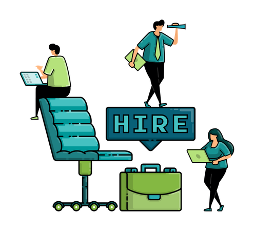 Hire candidate  Illustration