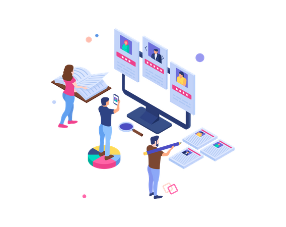 Hiring and recruitment  Illustration